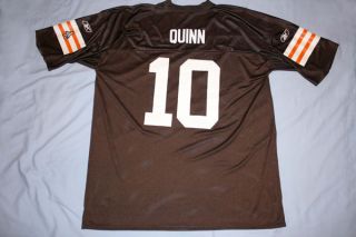 Cleveland Browns #10 Brady Quinn NFL Football Jersey Brown Adult 2X 