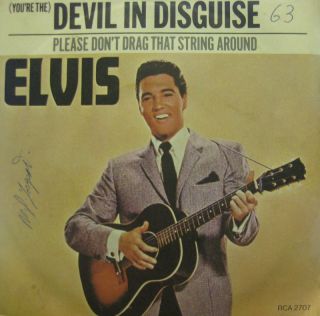 Elvis Presley 7 Vinyl Devil in Disguise RCA Victor RCA 2707 UK VG VG 