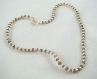   Signed Pearl Moonstone 14k Gold Strand Necklace Peter s Bram