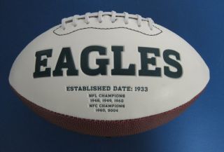 Brian Westbrook Auto Signed Eagles Logo Football JSA