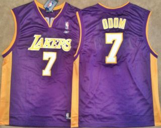  Lamar Odom Los Angeles Lakers Purple Mens Jersey 7