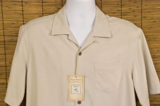 beautiful tommy bahama silk button front camp shirt features an 