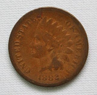  1882 Indian Head Cent Good Condition