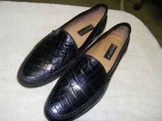 Brass Boot genuine alligator designer loafers made in Italy size 12 D 