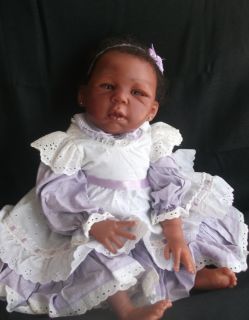 Reborn Baby Doll Brea By Lorna Miller Sands AA reborn Ethnic Reborn 