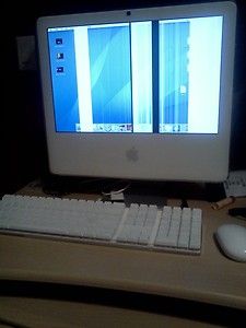 Apple iMac 17 Bad Screen 2 16 Core Duo 150 GB Bluetooth Keyboard Mouse