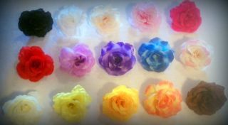 12 Assorted Fabric Silk ROSES✿3You Can Choose Color