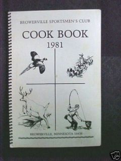 B15 1981 Browerville Sportsmens Club Cookbook Collect