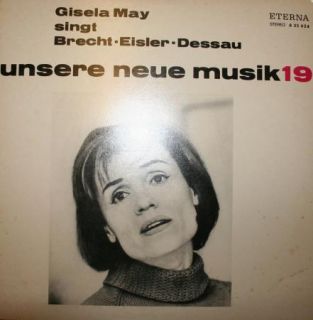Gisela May Singt Brecht Eisler Dessau RARE Eternal Stereo