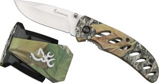 Browning Knives Night Seeker Cap Light Framelock Pocket Knife Combo 