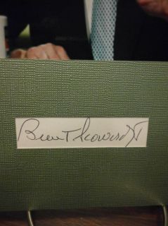 Brent Scowcroft Autograph George Bush Adm Display Signed Signature COA 