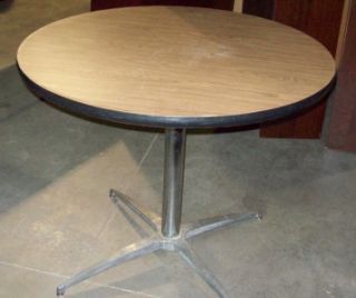 round wood laminate breakroom table 36