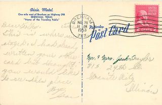 IMPRINT FROM POSTAL CANCEL AND SOME POSTAL INK ON FRONT OF CARD