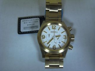 Brera Orologi Eterno Chrono Gold Tone Watch BRETC4599