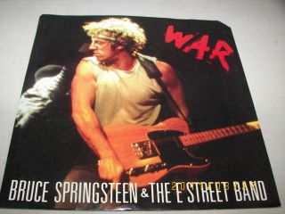 Bruce Springsteen The E Street Band War Merry Christmas Baby 45 w PS 
