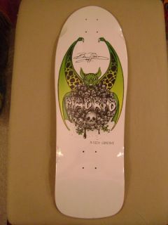 madrid beau brown prostyle skateboard deck white