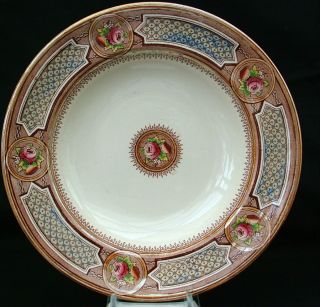  Brownfield Nice Pattern Victorian Soup Plates