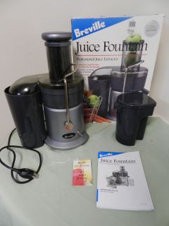 Breville JE900 Professional Juicer Juice Fountain Original Box w 
