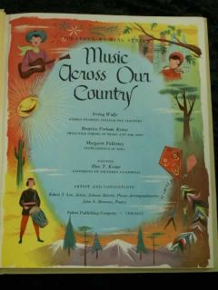 Songs have a “This is Our Country” theme. Contents show regional 