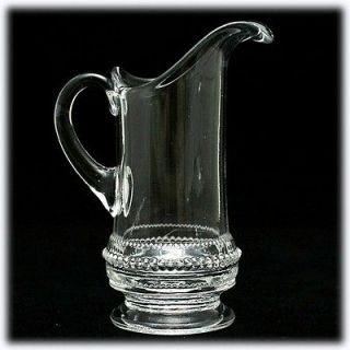 Antique EAPG Miniature PITCHER Stippled FORGET ME NOT c.1880