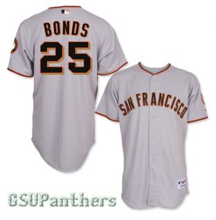 Barry Bonds San Francisco Giants Authentic Grey Road Jersey Sz 40 52 