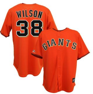 Brian Wilson San Francisco Giants Alternate Orange Jersey Mens Sz M 