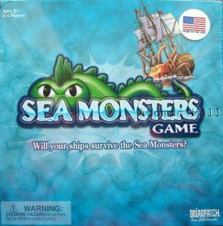 Briarpatch Sea Monster Dice Card Board Game Will Your Ships Survive 