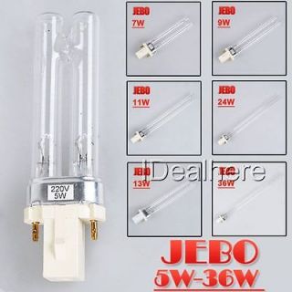 G23 5W 36W Aquarium Tank UV Sterilizer Light Bulb Lamp Tube for JEBO