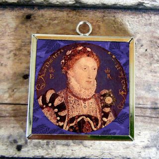 2x ANNE BOLEYN Queen Glass Charm Pendant Necklace