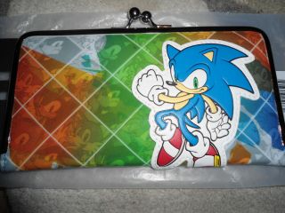sonic the hedgehog hard cover case hinge wallet new time