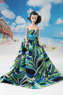 fashion Handmade Wedding Clothes party Dresses Gown Outfit for Barbie 