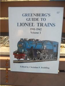   Price Guide to Lionel Trains  1901 1942 by Bruce C. Greenberg (1988