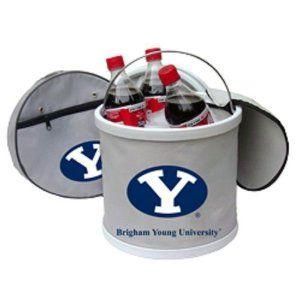  Cooler Folding Ice Bucket NCAA Brigham Young Cougars Gray Blue