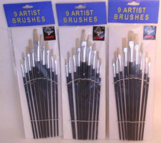 lot of 27 new artists brush set artist paint brushes