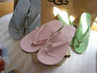 UGG Kayla Sandals Flip Flops Womens Pink Green Blue Chestnut 10 11 12 