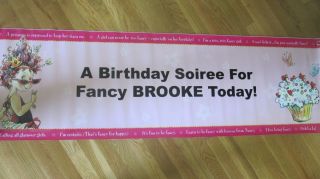   Nancy Girls Birthday Party Personalized Banner for Brooke A Party Must