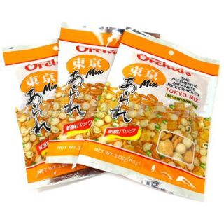 Orchids Tokyo Mix Authentic Japanese Rice Crackers Snack 3 Packs Yummy 