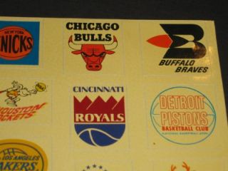   Logos Vinyl Transfer Buffalo Braves Cincinnati Royals 17 Teams