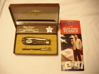 Buford Pusser Knife Camillus Knife With Paperwork