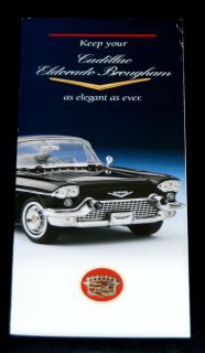   Mint 1957 Cadillac Eldorado Brougham Marketing Brochure