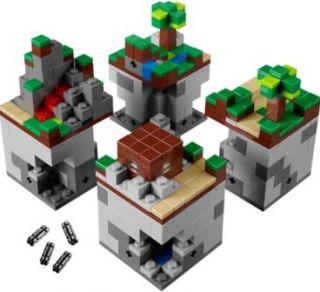 Minecraft Lego 21102 Micro World Cuusoo Game Cube Build Building Mine 
