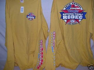 2006 NFR Red long sleeve Rodeo T shirt PBR PRCA Choice of Sizes NEW 
