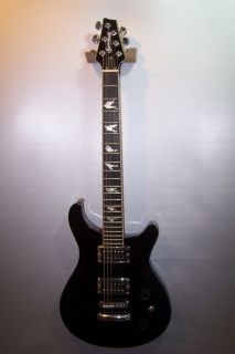 Black Sparkle Brownsville New York Electric Guitar Dove Inlays