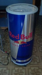 RED BULL FRIDGE, NEW, GREAT FOR MANCAVE, DORM, PARTIES