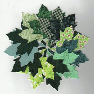 leaf applique for quilt top kit green large 6 x6
