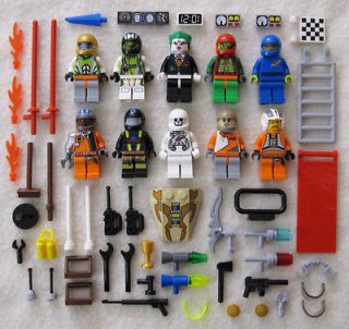 10 LEGO MINIFIG LOT figures Space Alien people Men minifigures city 