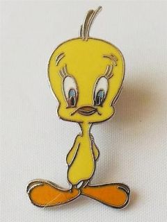 Vintage Tweety Bird Lapel Pin   1983   Looney Tunes  Warner Bros
