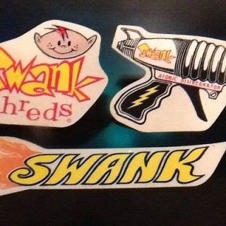 VINTAGE Skateboard Sticker lot SWANK   RARE Threds Classic World ind 