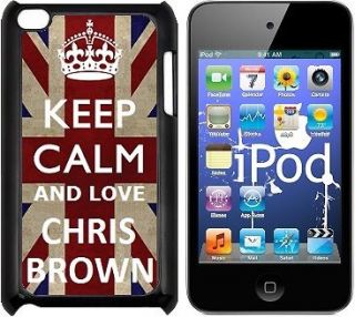 CHRIS BROWN KEEP CALM hard back case cover for IPOD TOUCH 4 4G 4TH GEN