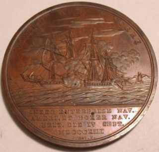 1813 Lt. Burrows Naval Military Medal Julian NA 7